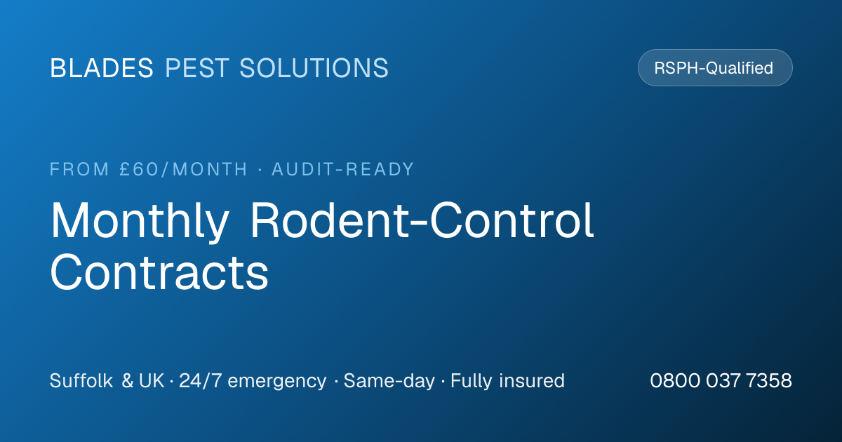 Monthly Commercial Rodent-Control Contracts | Rats & Mice